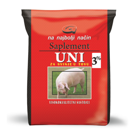 SUPLIMENTE NUTRITIVE PENTRU ANIMALE - Premix vitaminico-mineral, concentrat pentru porci în faza de creștere și îngrășare