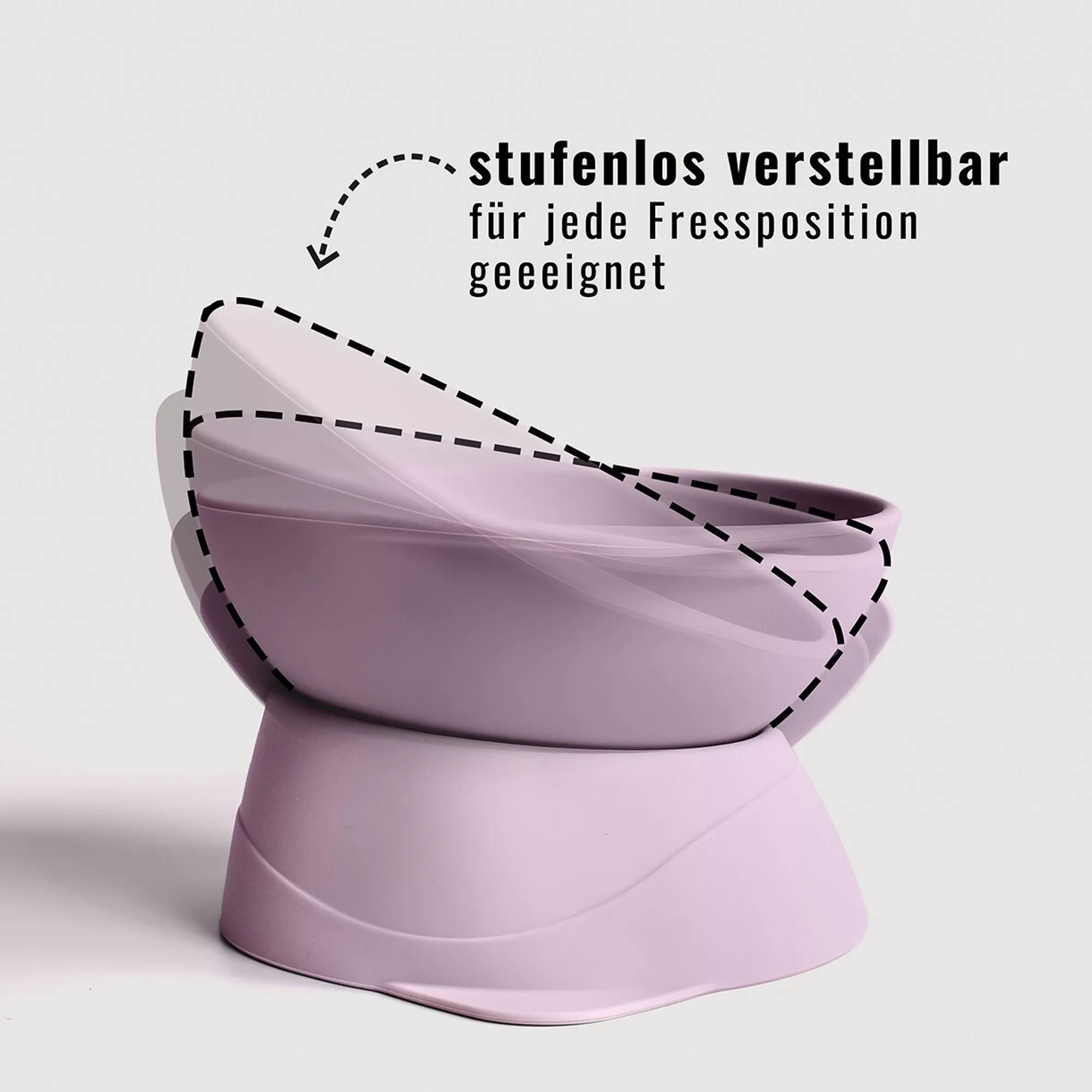 Bol pentru pisici din silicon ne&no gri, cu inclinatie ajustabila, flexibil si anti-alunecare – bol sigur si usor de curatat pentru hranirea si hidratarea pisicii [2]