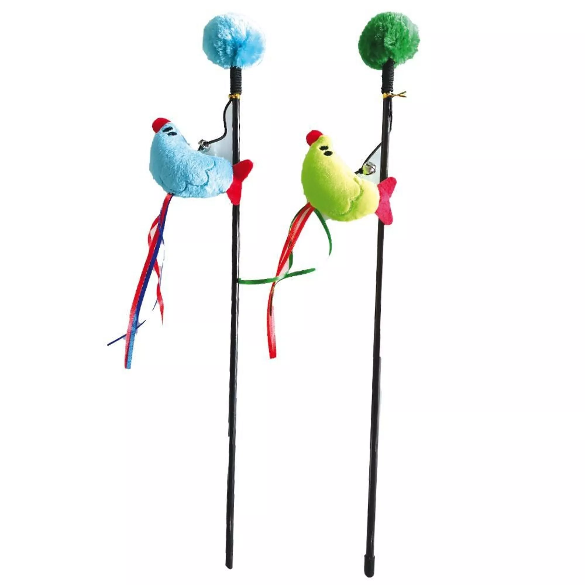 Jucarii Interactive - Croci Jucarie interactiva tip Undita cu Pasare pentru pisici