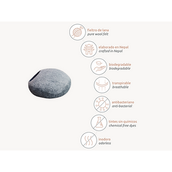 Patut tip pestera pentru pisici si caini mici, realizat manual din lana naturala [3]