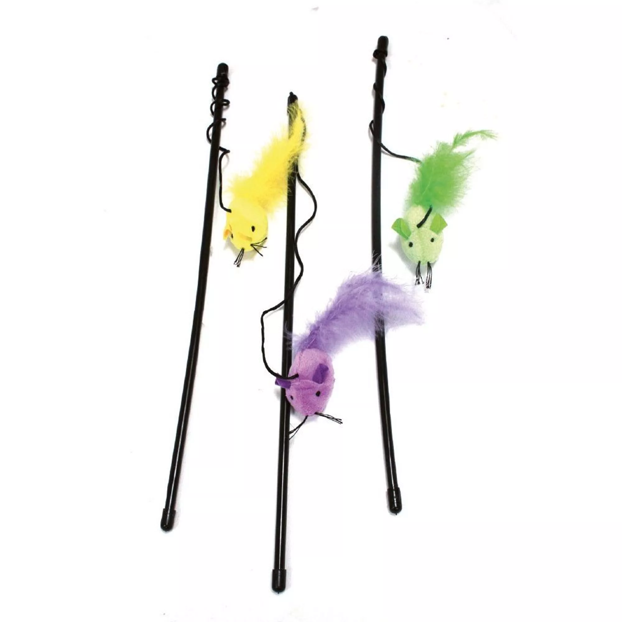 Jucarii Interactive - Croci Jucarie interactiva tip Undita cu Pana pentru pisici