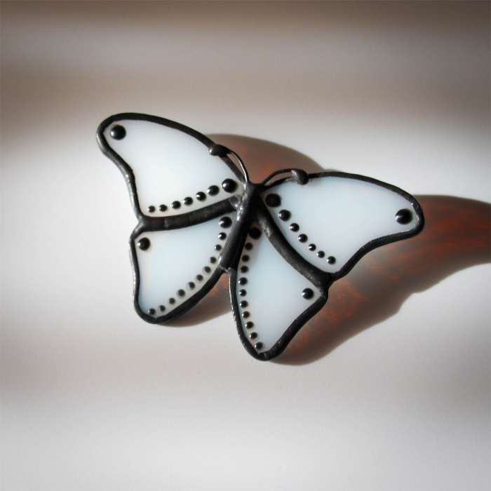 Brosa Fluture Alb [3]