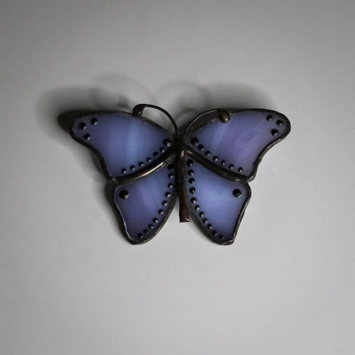 Brosa Fluture Bleu cu Decor [2]