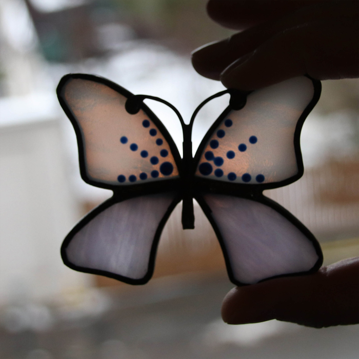 Brosa Fluture Bicolor Pictat [3]