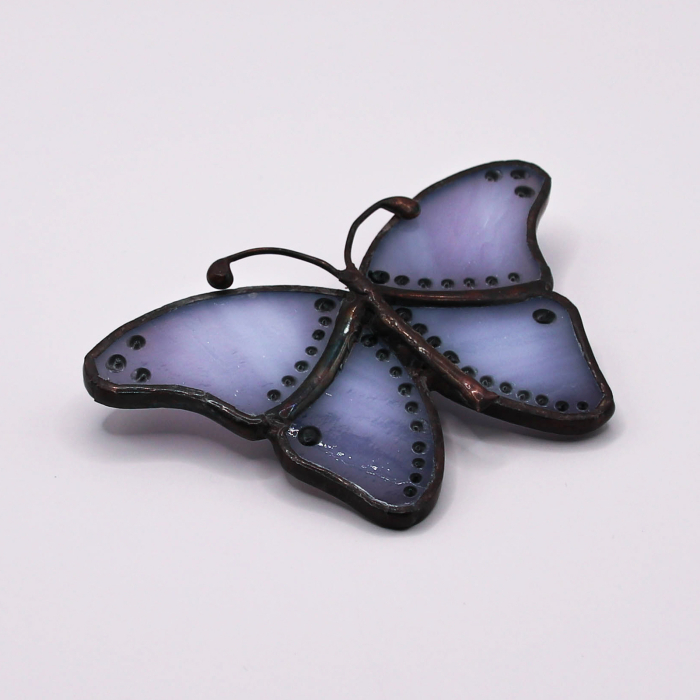 Brosa Fluture Bleu cu Decor [5]