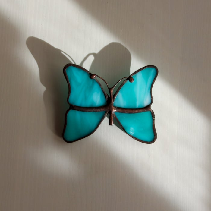 Brosa Fluture Turcoaz [2]