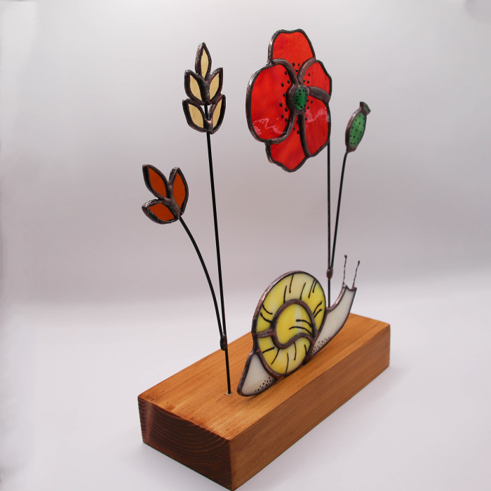 Decor Mac, Grau si Melc din Vitraliu [3]