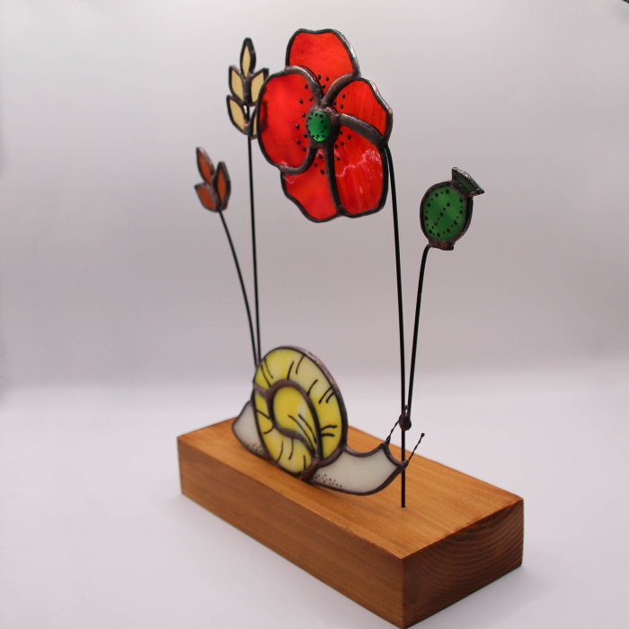 Decor Mac, Grau si Melc din Vitraliu [4]