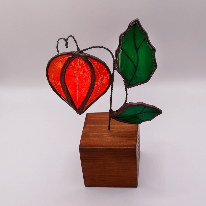Floare Physalis din Vitraliu – Lampionul Chinezesc [4]