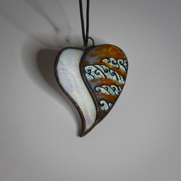 Pandantiv Inima Pictata [2]