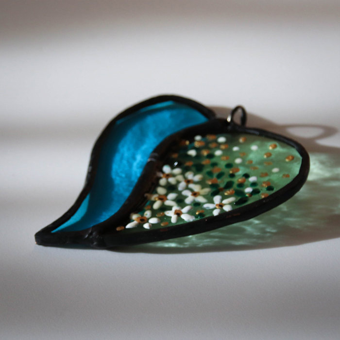 Pandantiv Inima Verde & Turcoaz [3]