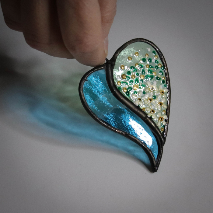 Pandantiv Inima Verde & Turcoaz [6]