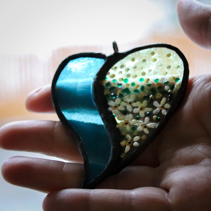 Pandantiv Inima Verde & Turcoaz [5]