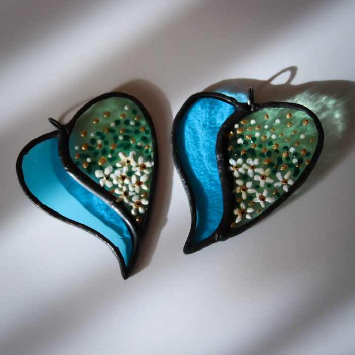 Pandantiv Inima Verde & Turcoaz [4]