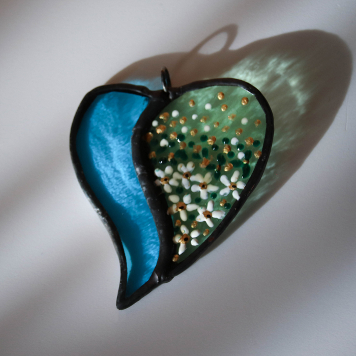 Pandantiv Inima Verde & Turcoaz [2]