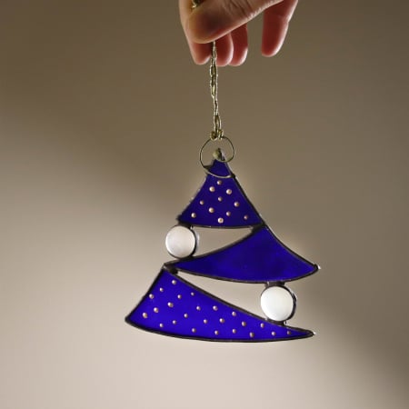 Shop - Bradut Albastru din Vitraliu