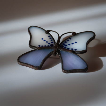 Shop - Brosa Fluture Bicolor Pictat