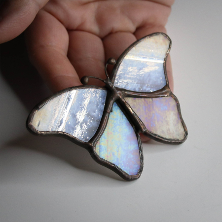 Bijuterii - Brosa Fluture Sidefat