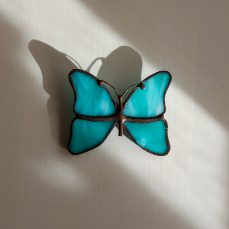 Brosa Fluture Turcoaz [1]