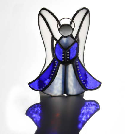 Shop - Ingeras Decorativ din Vitraliu - Albastru