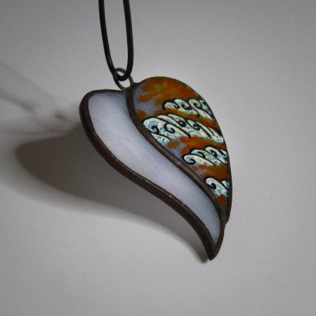 Bijuterii - Pandantiv Inima Pictata