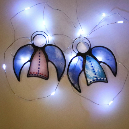 Shop - Set 2 Ingerasi din Vitraliu