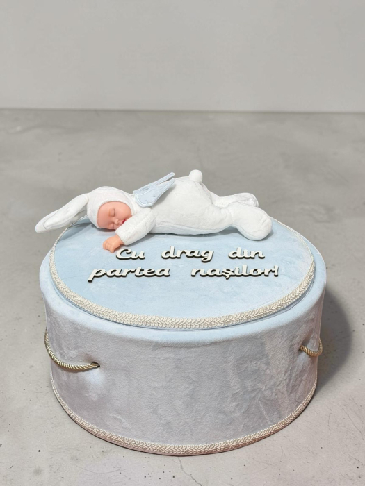 Set Botez Complet Cutie Trusou Lumanare Bleu [2]