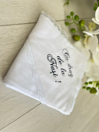 PLED BUMBAC BRODAT CU DRAG DE LA NASI 75X 80 CM, Gabrielle Bebe, GBR110/100 [1]