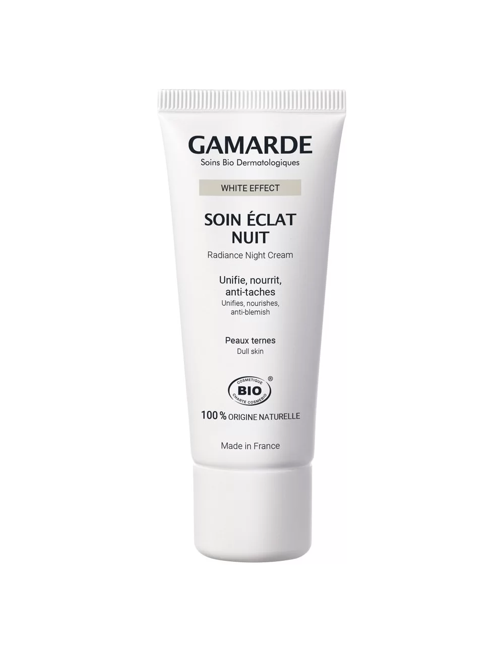 Pete pigmentare white effect - Crema de noapte anti-pete cu efect albire Gamarde