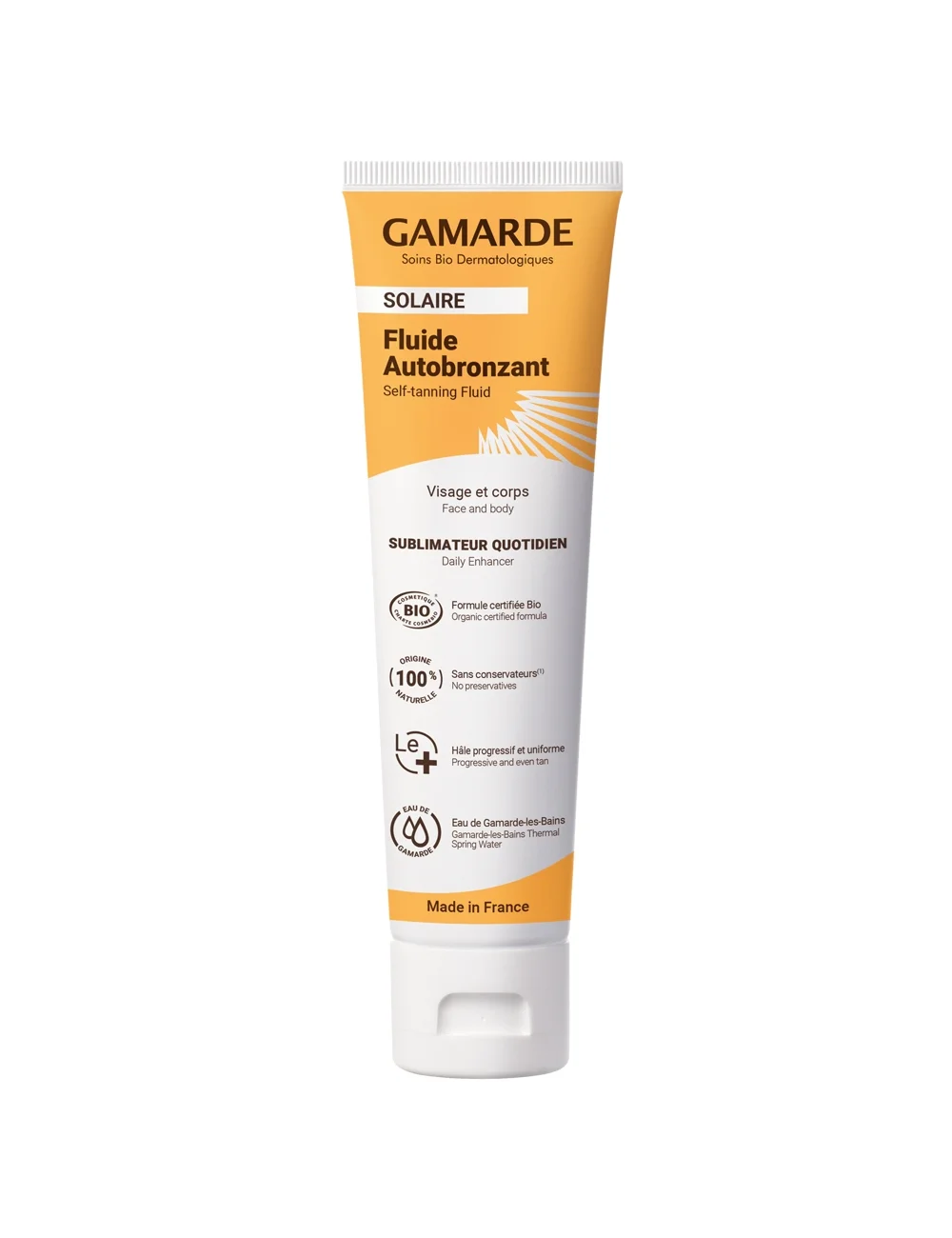 Protecție solară - Fluid autobronzant natural Gamarde