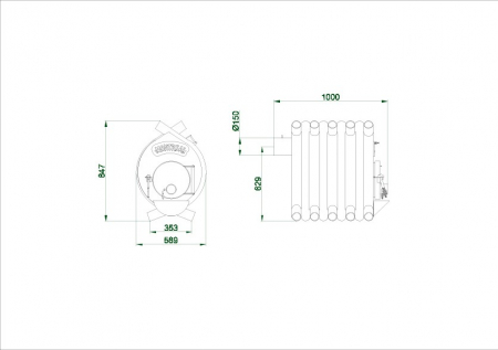 Soba canadiana MONTREAL CLASIC Tip 02, 18 Kw -400 mc [2]