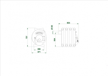 Soba canadiana VANCOUVER SEMINEU Tip 01, 11 Kw - 200 mc, [2]