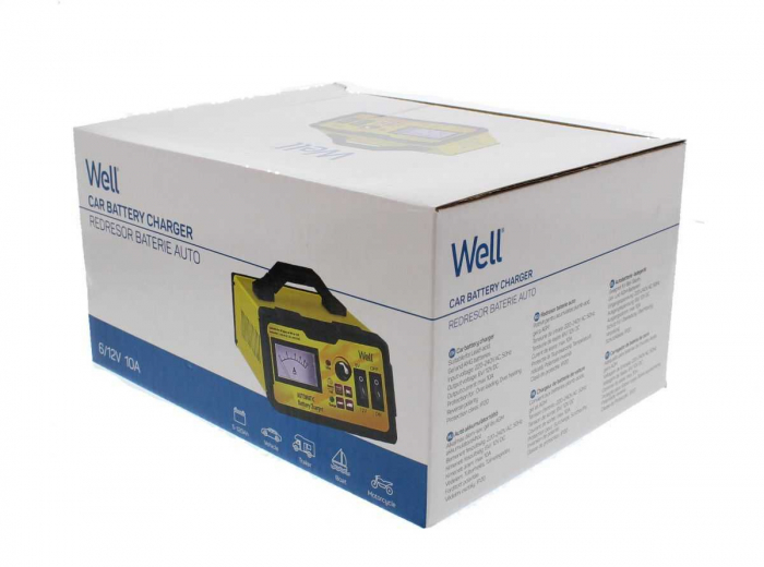 Redresor baterie auto Well 6V, 12V, 10A [6]