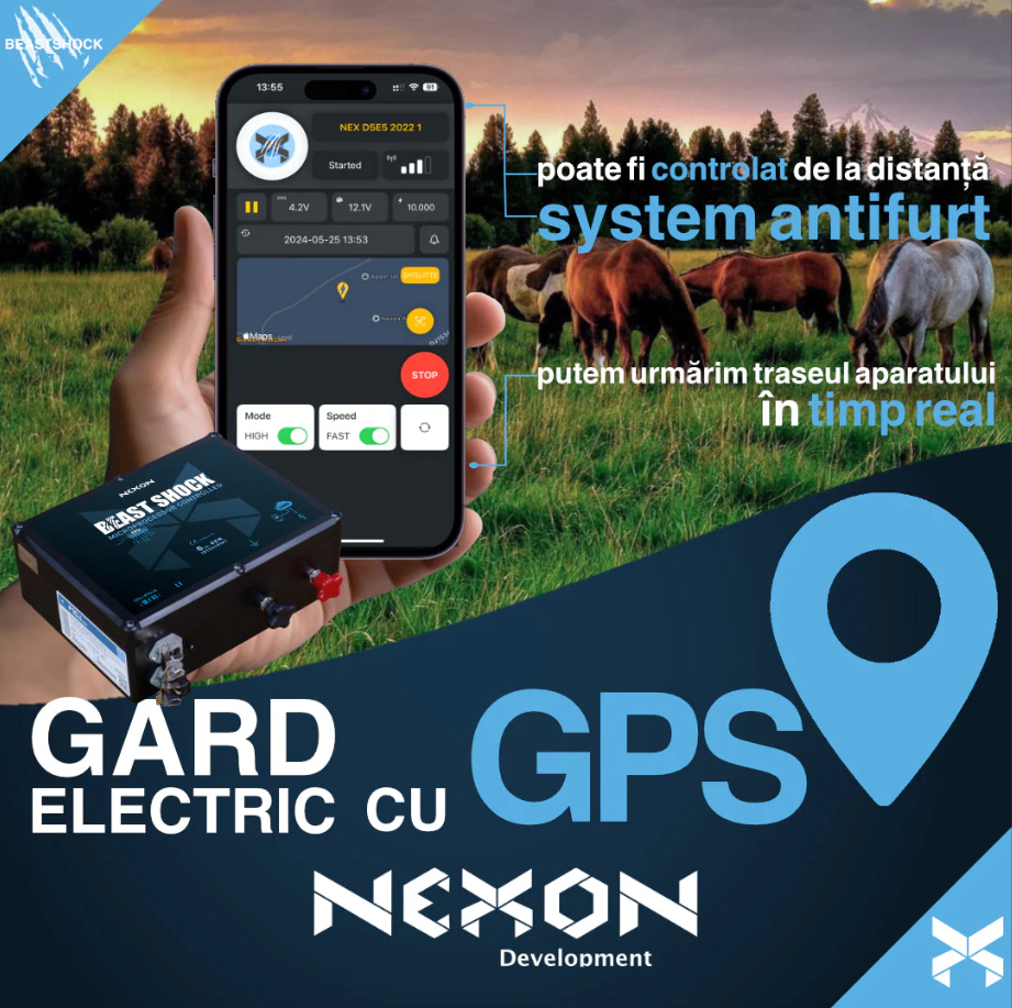 Aparat gard electric NEXON BeastShock Generația 6 cu 10J putere și cu GPS încorporat [2]