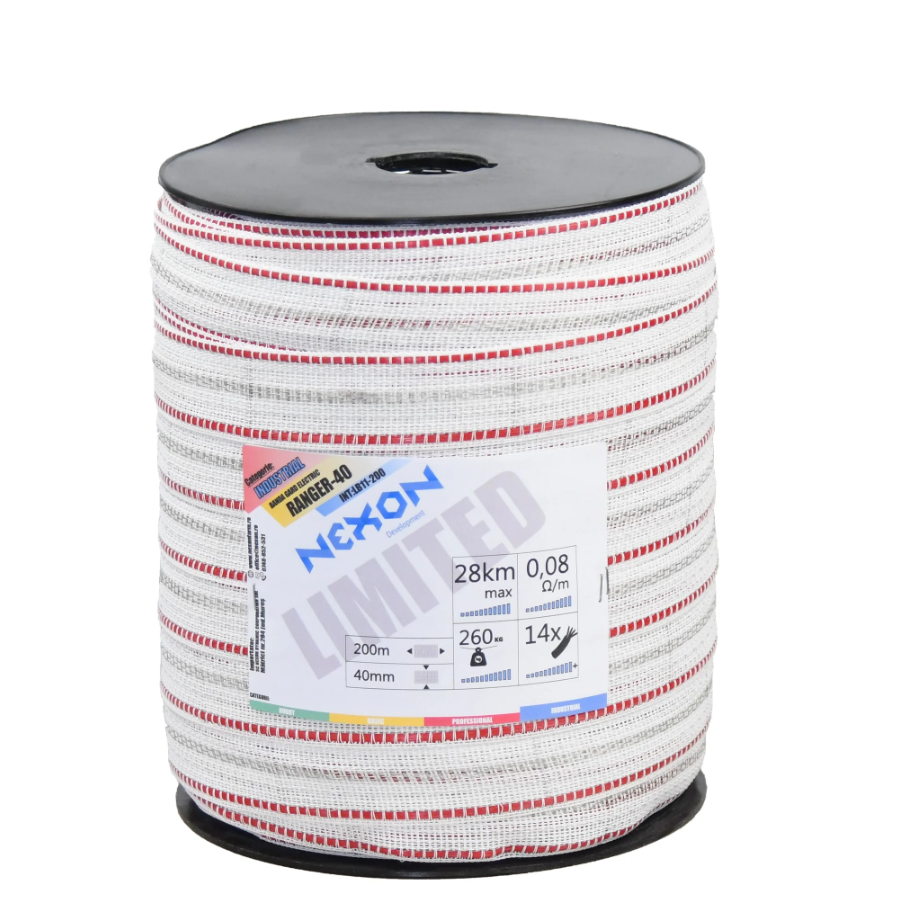 Banda Gard electric NEXON RANGER-40 Rosu/Alb 200m 14lite 260kg [2]