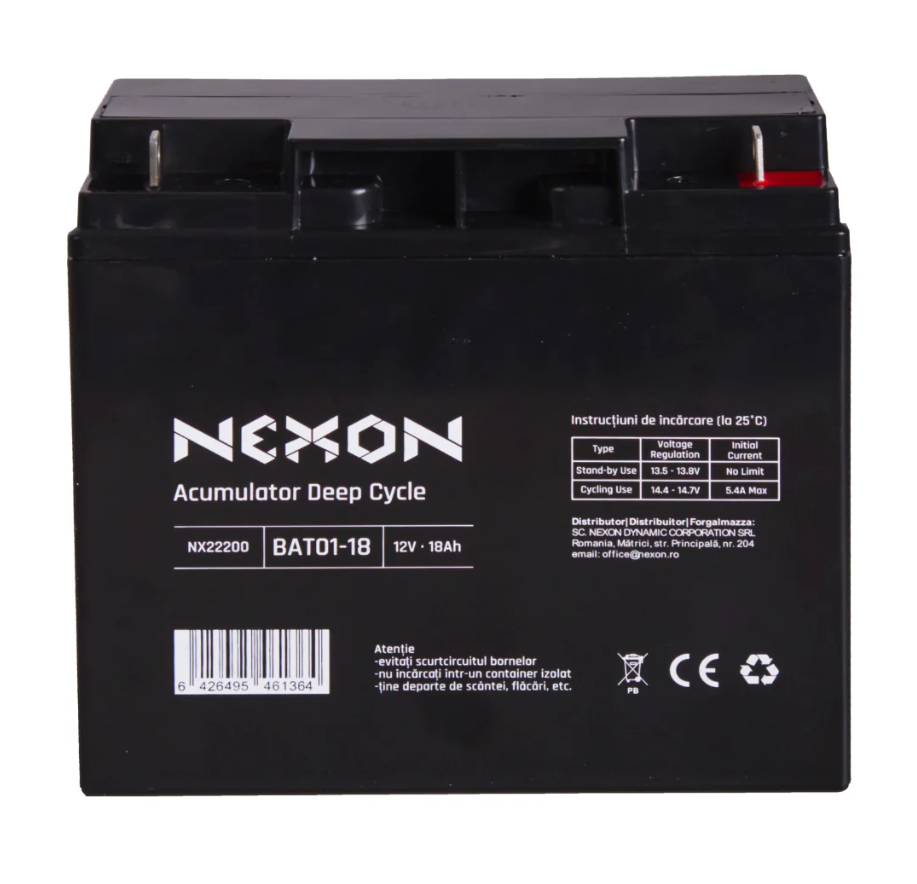 Baterie solara plumb acid gard electric, solar 12V 18Ah NEXON [2]
