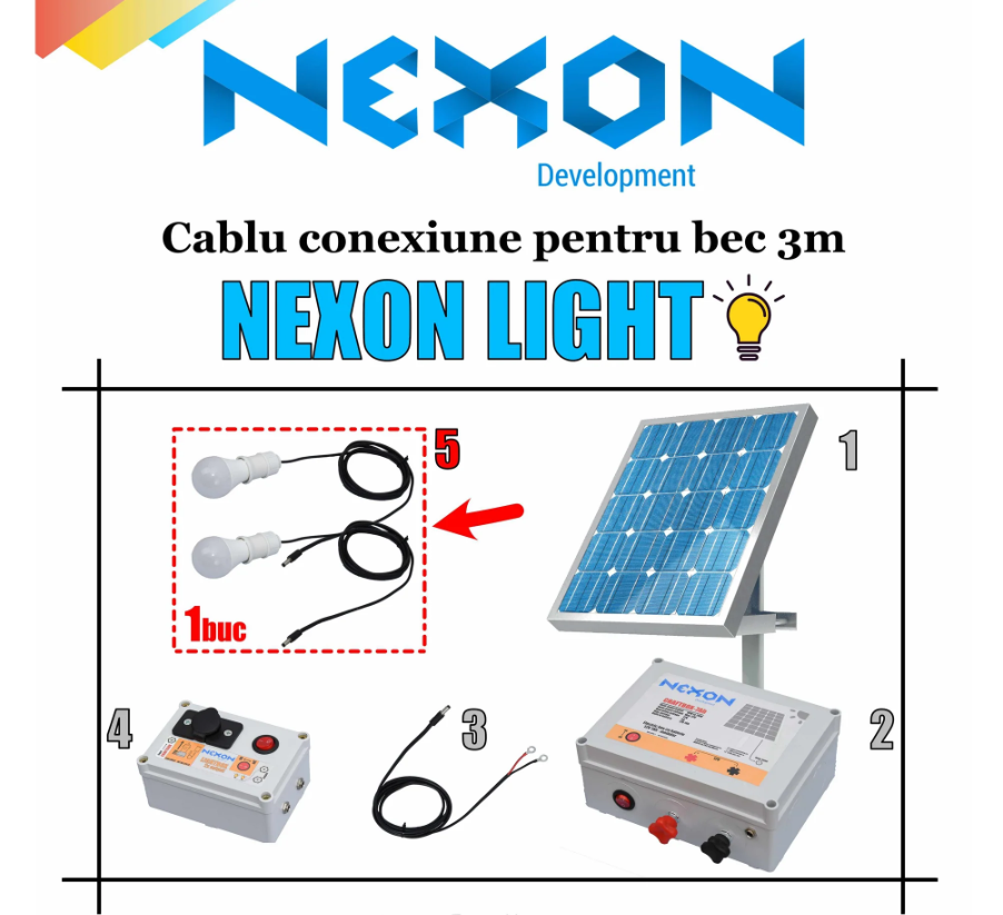 Bec LED NEXON LIGHT 9W pentru kit de iluminat [2]