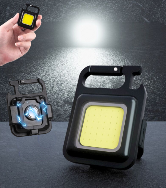 Breloc Mini Lanternă LED reîncărcabilă prin USB, prindere magnetică, portabilă [11]