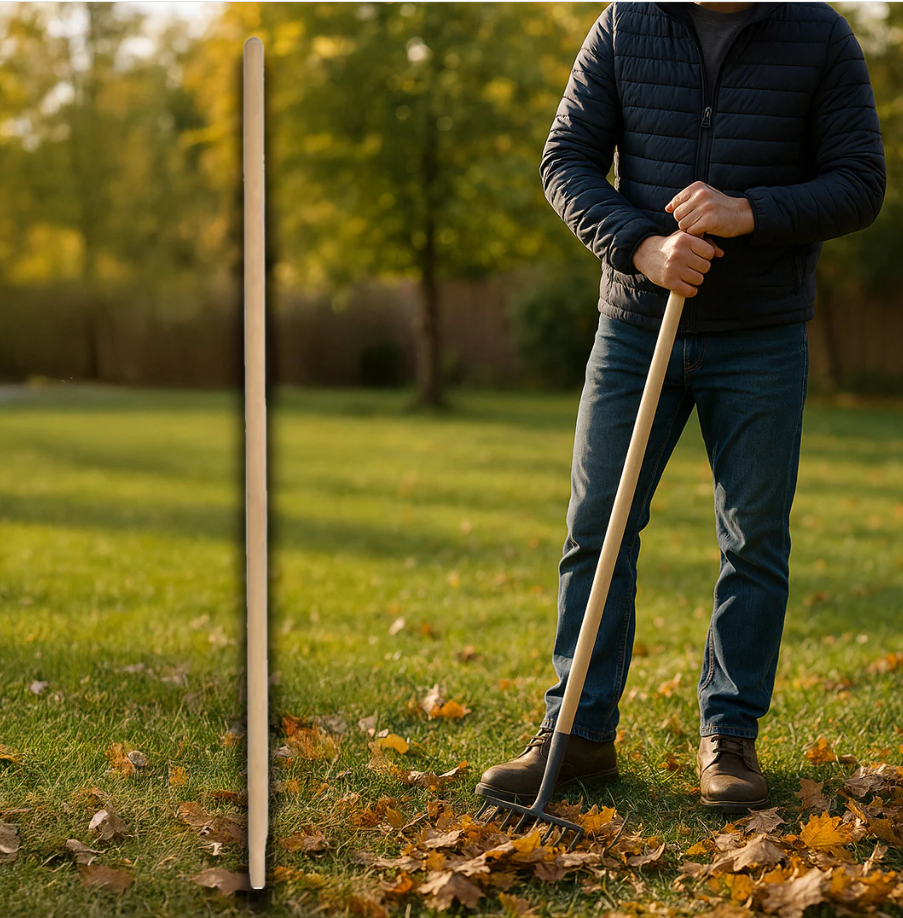 Coadă pentru greblă și unelte – lemn de fag, 130 cm [2]