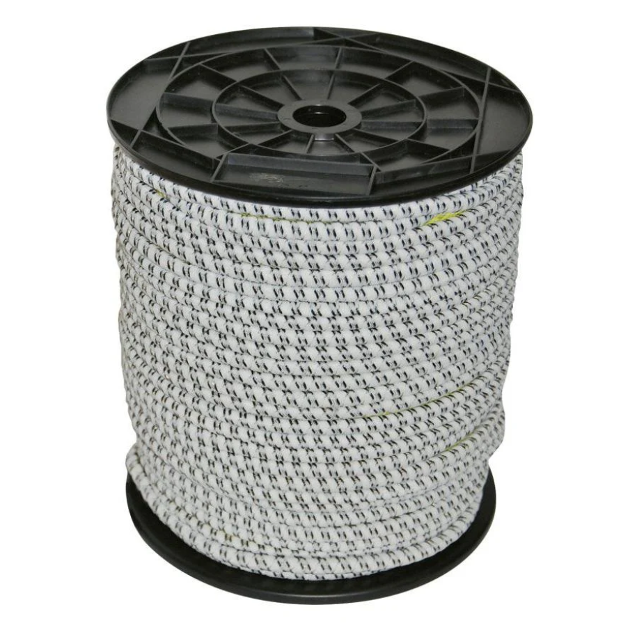 Coardă elastică pentru porțile de la gard electric NEXON – Ø 7 mm, alb/negru [2]