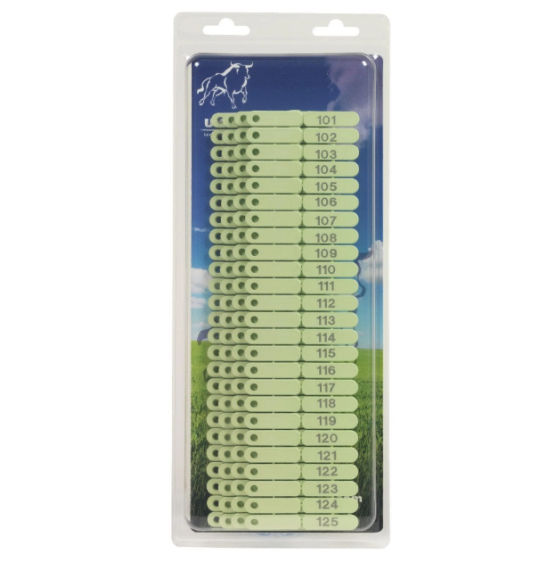 Crotalii pentru oi, capre și porci, verde, 100 buc [2]