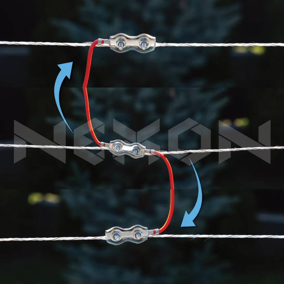 Cuplaj fir-fir gard electric cu conector 120cm [1]