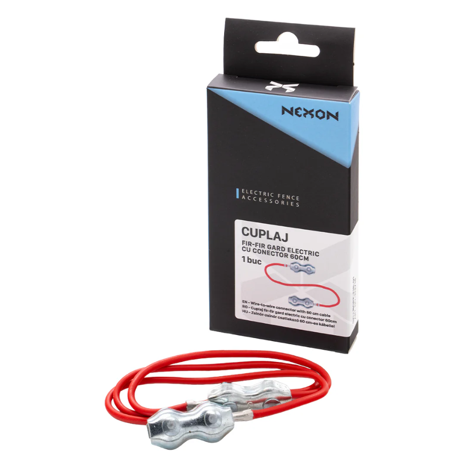 Cuplaj fir-fir gard electric cu conector 60cm [3]