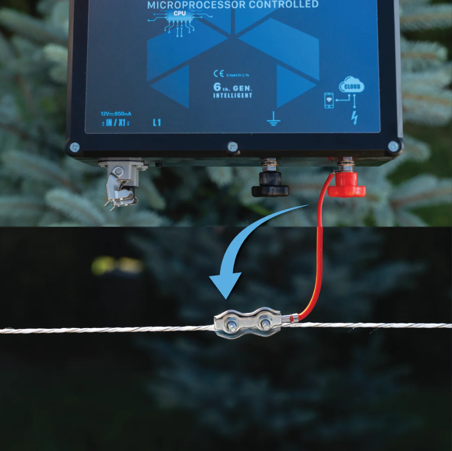 Cuplaj fir-impulsator gard electric cu conector 300cm [1]