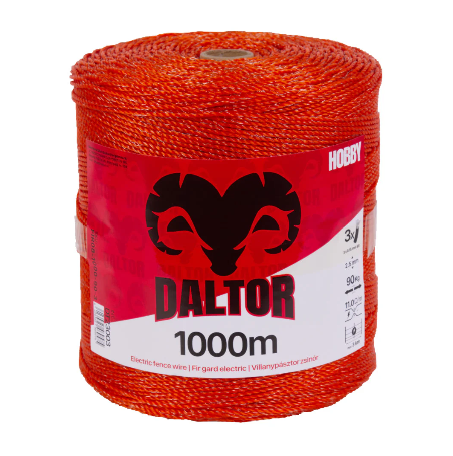 Fir gard electric DALTOR HOBBY 1000m 3lițe-90kg [1]