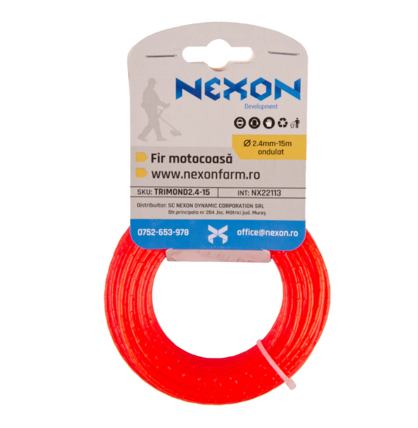 Fir ondulat pentru motocoasă 2.4 mm x 15 m NEXON [2]