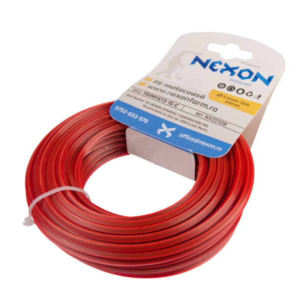 Fir pătrat pentru motocoasă 3 mm x 15 m NEXON [3]