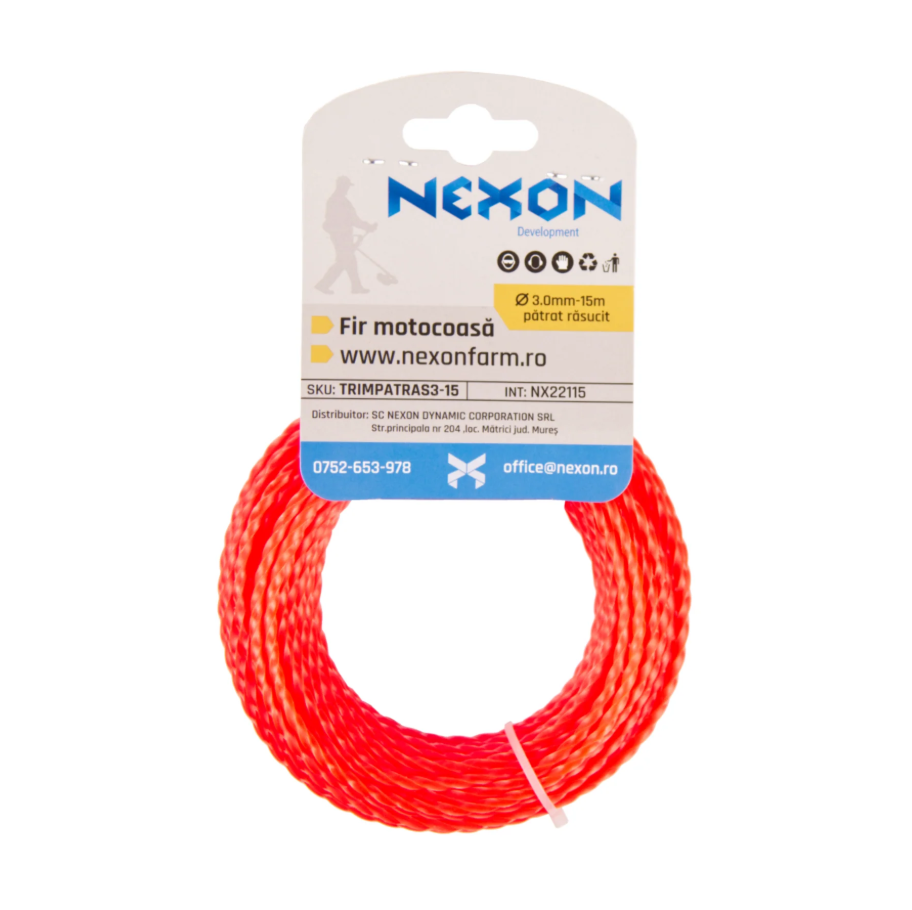 Fir pătrat răsucit pentru motocoasă 3 mm × 15 m NEXON [2]