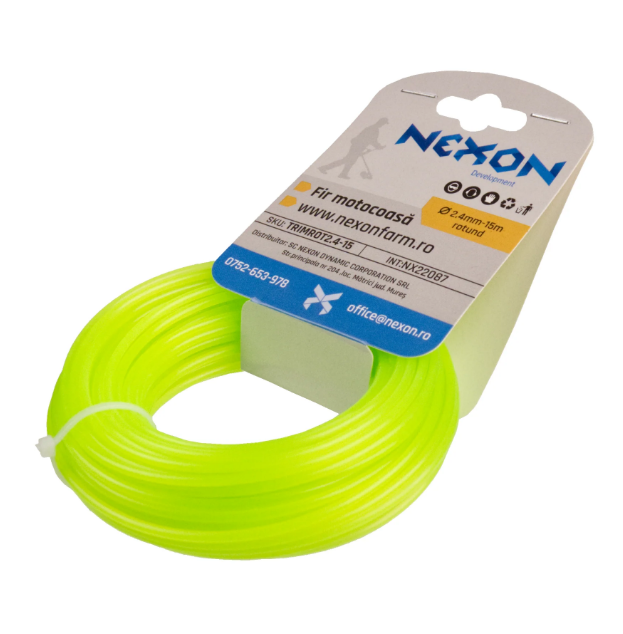 Fir rotund pentru motocoasă 2.4 mm x 15 m NEXON [3]