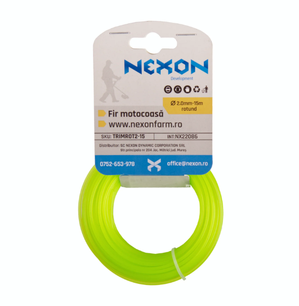 Fir rotund pentru motocoasă 2 mm x 15 m NEXON [2]